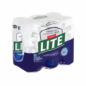 Castle Lite Beer - 6 Cans