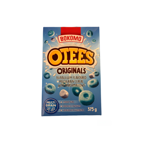 Bokomo Otees Originals Bubblegum Flavoured Multigrain Cereal with Marshmallows 375g
