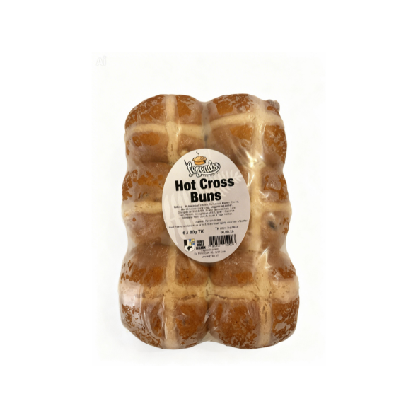 Hot Cross Buns (Pack of 6)