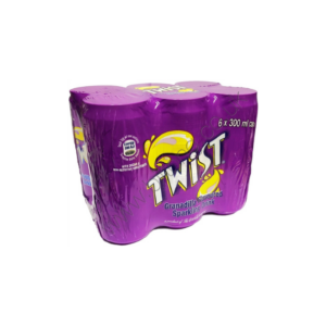 Twist Sparkling Low Kilojoule Granadilla Flavoured Drink (6 x 300ml Cans)